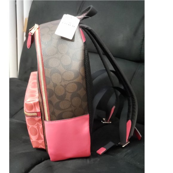 NWT Coach charlie medium backpack signature - Picture 3 of 8